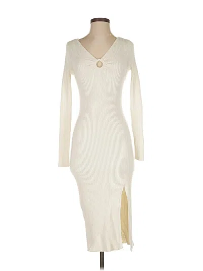 Pre-owned Abercrombie Casual Dress In White