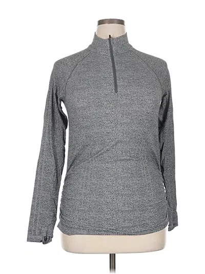 Pre-owned Athleta Long Sleeve T-shirt In Gray