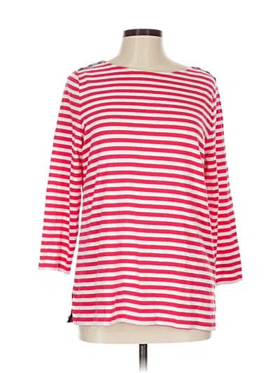 Pre-owned Rafaella 3/4 Sleeve T-shirt In Red