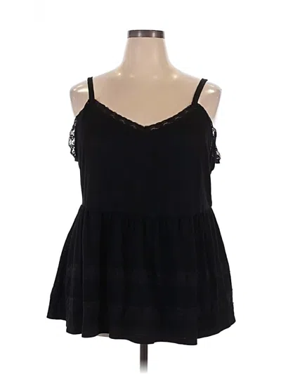 Pre-owned Torrid Sleeveless Blouse In Black