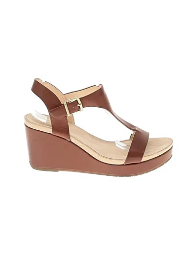 Pre-owned Kenneth Cole Reaction Wedges In Brown