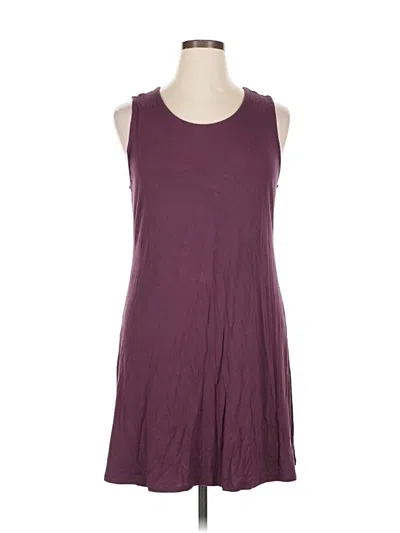 Pre-owned Market & Spruce Casual Dress In Burgundy