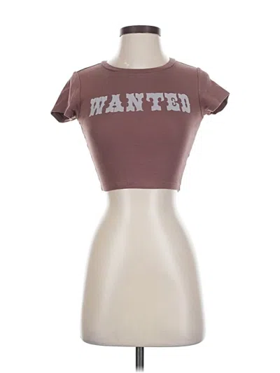 Pre-owned Garage Short Sleeve T-shirt In Brown