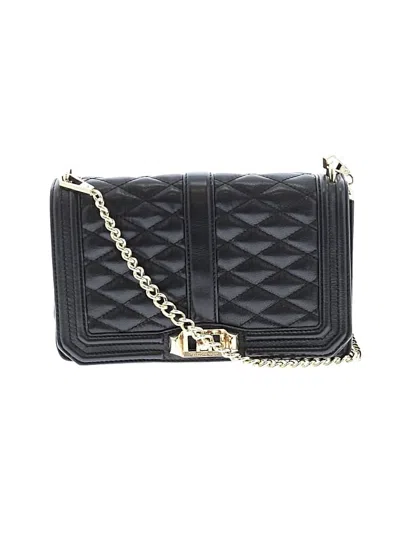 Pre-owned Rebecca Minkoff Leather Shoulder Bag In Black