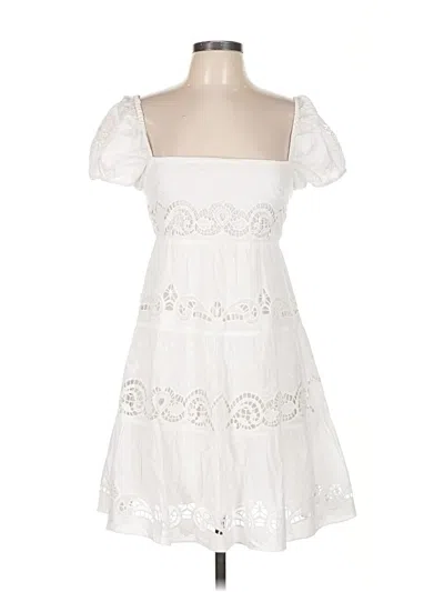 Pre-owned Alice And Olivia Alice + Olivia Cocktail Dress In White