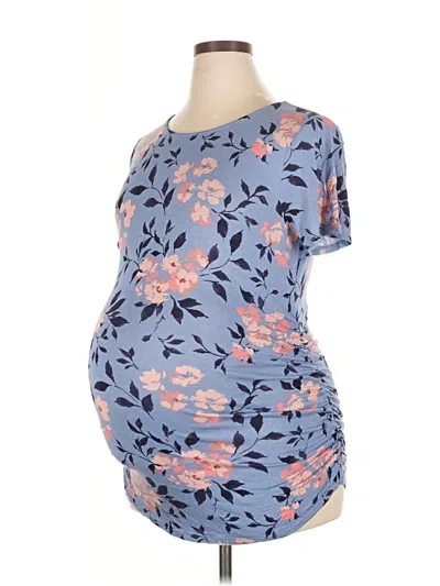 Pre-owned Motherhood Short Sleeve T-shirt In Blue