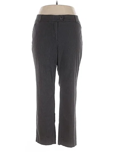 Pre-owned Lane Bryant Dress Pants In Gray