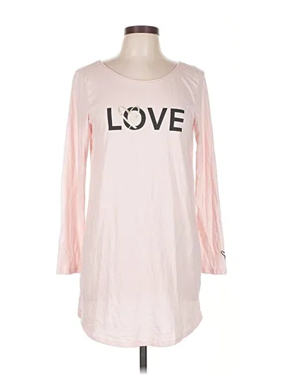 Pre-owned Victoria's Secret 3/4 Sleeve T-shirt In Pink