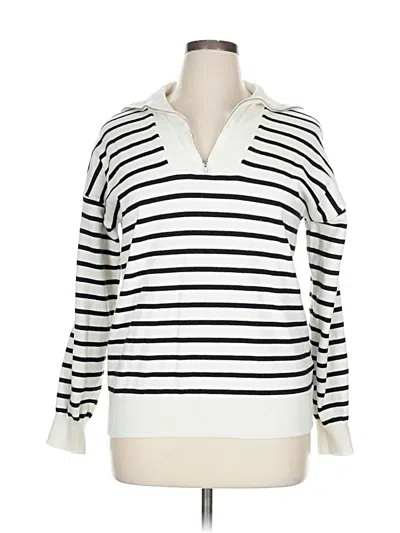 Pre-owned Unbranded Pullover Sweater In White