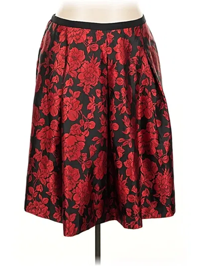 Pre-owned Talbots Formal Skirt In Red