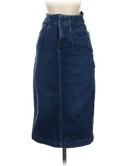 Pre-owned Pilcro Denim Skirt In Blue