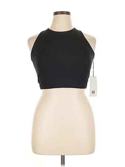 Pre-owned Girlfriend Collective Tank Top Black Halter Neckline Tops