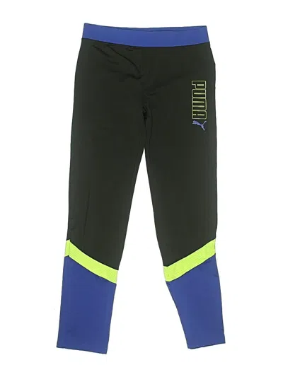 Pre-owned Puma Kids' Active Pants In Green