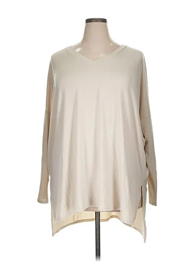 Pre-owned Zenana 3/4 Sleeve T-shirt In White