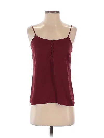 Pre-owned L'academie Los Angeles Sleeveless Blouse In Burgundy