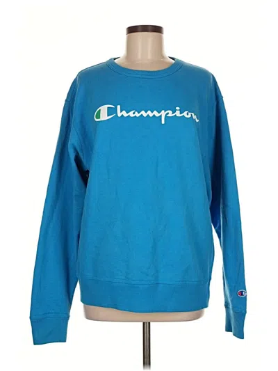 Pre-owned Champion Sweatshirt In Blue