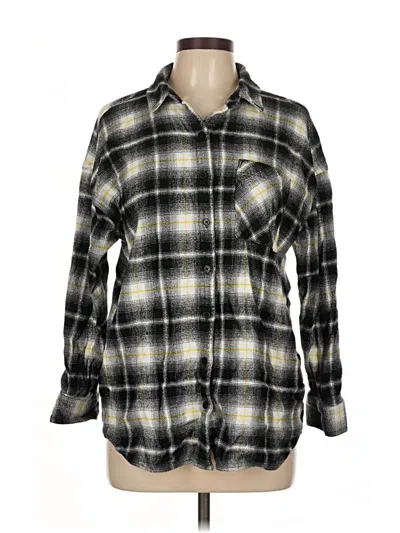 Pre-owned Bp. Long Sleeve Button Down Shirt In Black