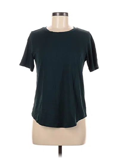 Pre-owned Universal Standard Short Sleeve Top Teal Crew Neck Tops In Blue