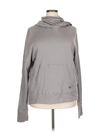 Pre-owned Under Armour Pullover Hoodie In Gray