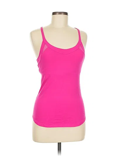 Pre-owned Lululemon Athletica Tank Top Pink Halter Neckline Tops