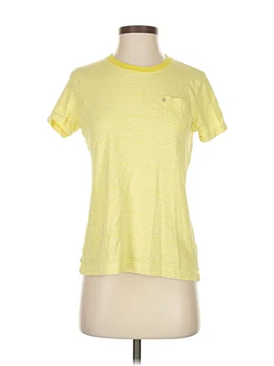 Pre-owned Alex Mill Short Sleeve T-shirt In Yellow