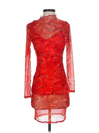 Pre-owned Guess Cocktail Dress In Red