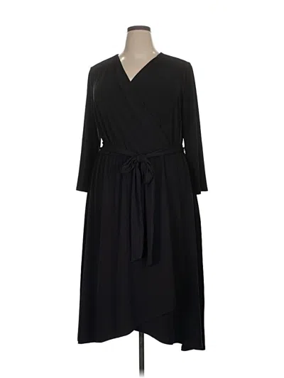 Pre-owned Lane Bryant Casual Dress In Black