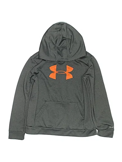 Pre-owned Under Armour Kids' Pullover Hoodie In Gray