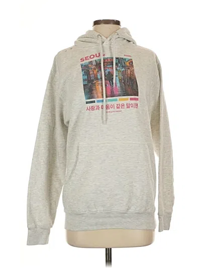 Pre-owned Lane Seven Pullover Hoodie In Silver
