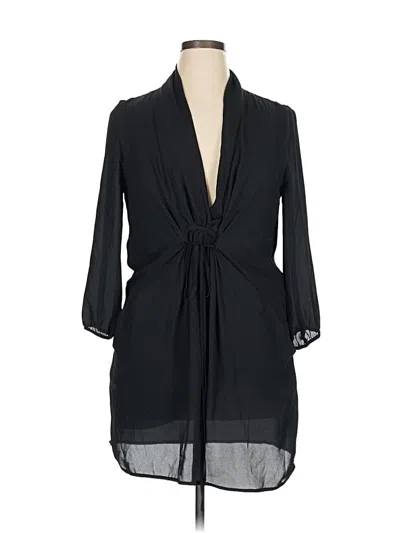 Pre-owned Bar Iii Casual Dress In Black
