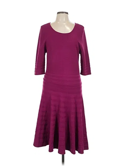 Pre-owned Ivanka Trump Cocktail Dress In Burgundy