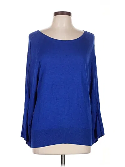 Splendid 3/4 Sleeve Top Blue Boatneck Tops In Blue