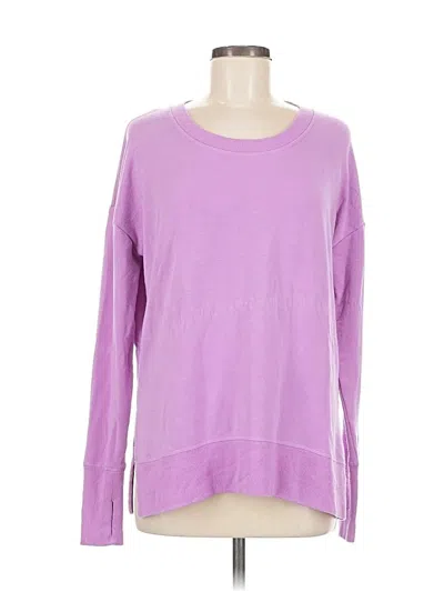 Pre-owned Athleta Sweatshirt In Purple