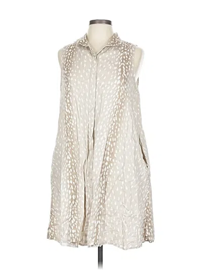 Pre-owned Tuckernuck Casual Dress In White