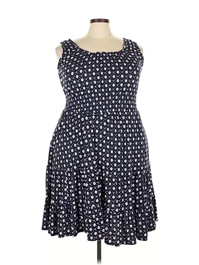 Pre-owned Lane Bryant Casual Dress In Blue