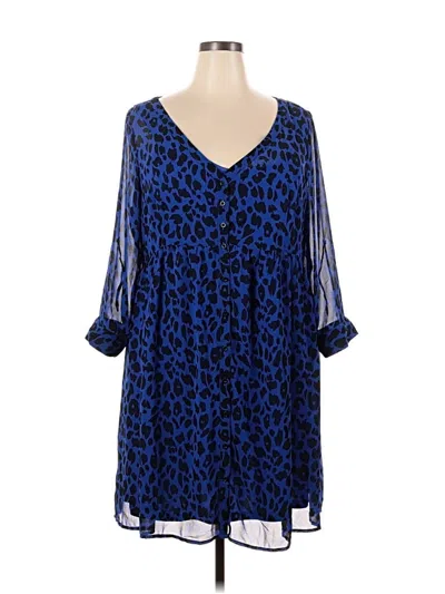 Pre-owned Torrid Casual Dress In Blue