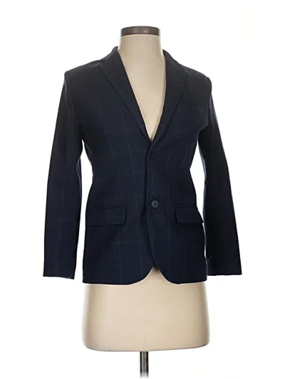Pre-owned Zara Blazer Jacket In Blue