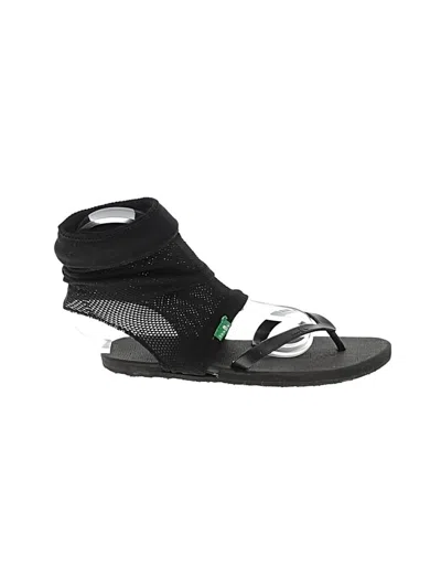 Pre-owned Sanuk Sandals In Black