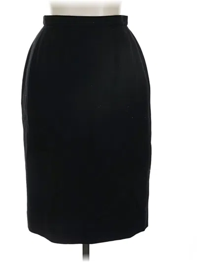 Pre-owned Unbranded Wool Skirt In Black