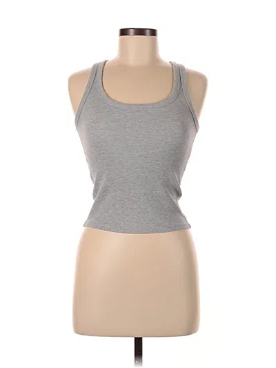 Pre-owned Zara Tank Top Gray Halter Neckline Tops