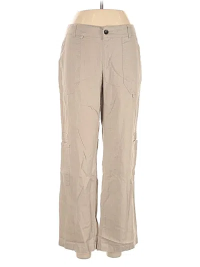 Pre-owned Happily Grey Linen Pants In Brown
