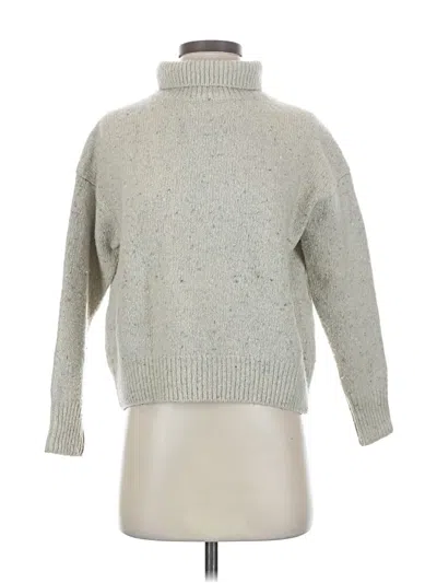 Pre-owned Vince Wool Pullover Sweater In Silver