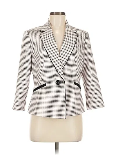 Pre-owned Kasper Blazer Jacket In White