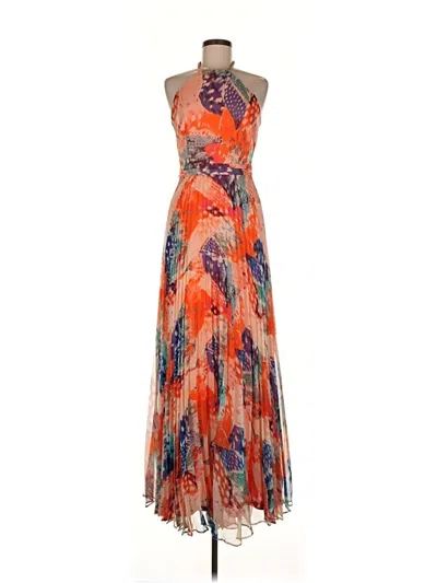 Pre-owned Laundry By Shelli Segal Cocktail Dress In Orange