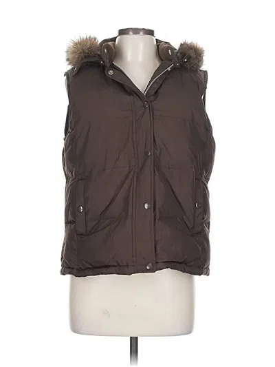 Pre-owned Gap Vest In Brown