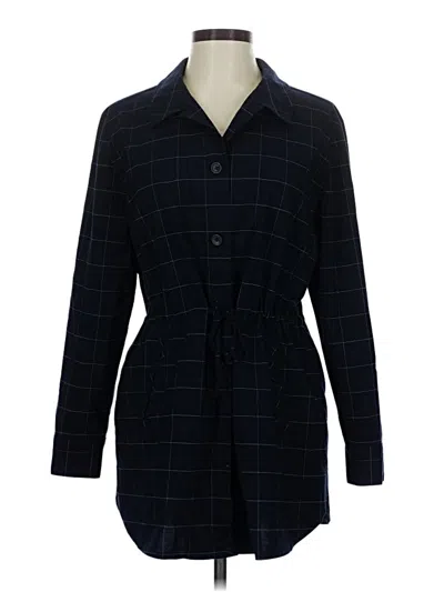 Pre-owned Banana Republic Factory Store Long Sleeve Button Down Shirt In Black