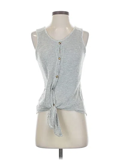 Pre-owned Assorted Brands Sleeveless Blouse In Gray