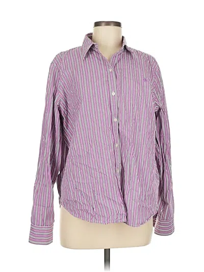 Pre-owned Polo Ralph Lauren Long Sleeve Button Down Shirt In Purple