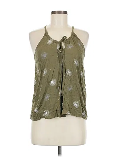 Pre-owned Melrose And Market Sleeveless Blouse In Green