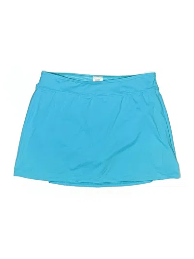 Pre-owned Lands' End Active Skort In Blue